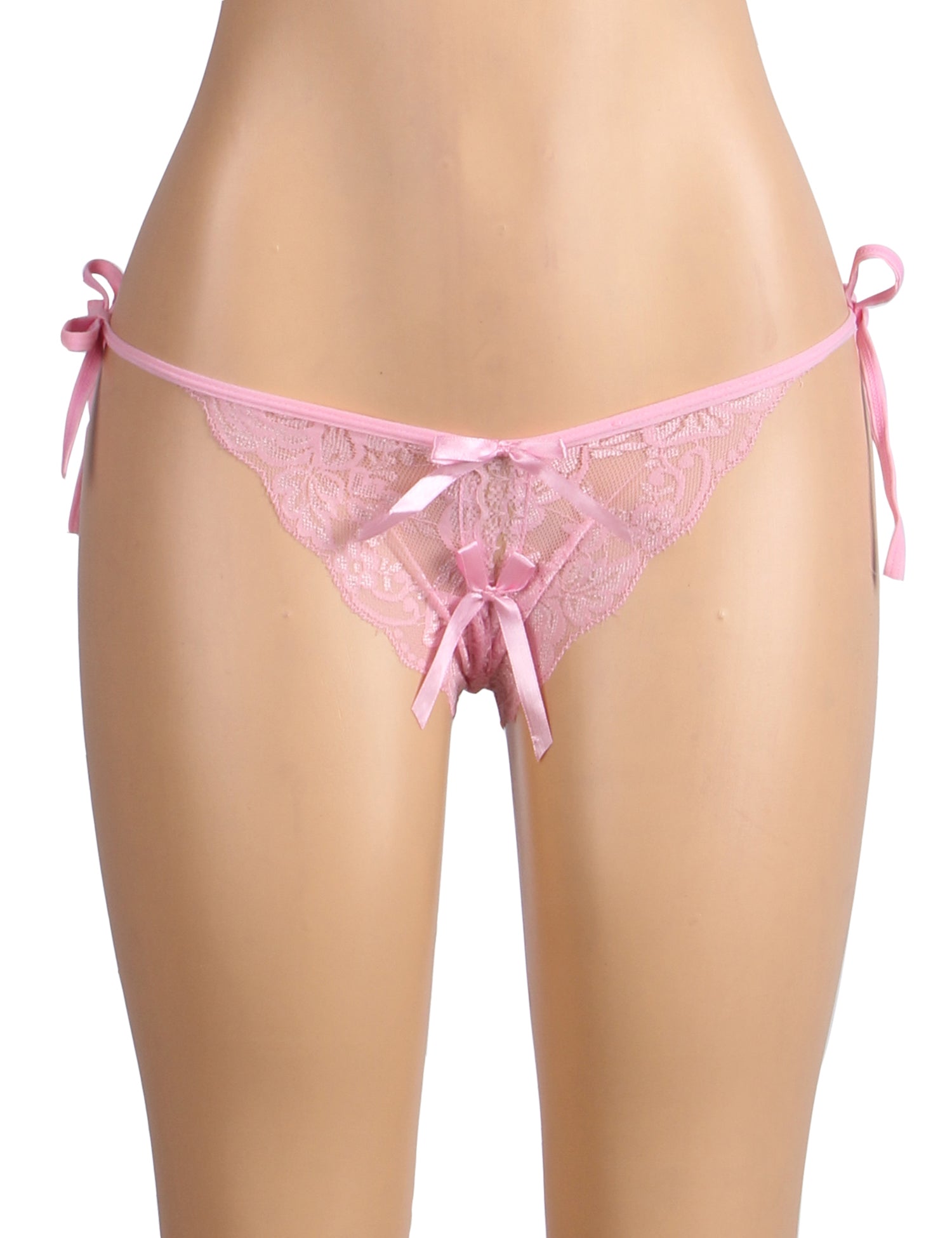 Pink Lace Strappy Women Panty