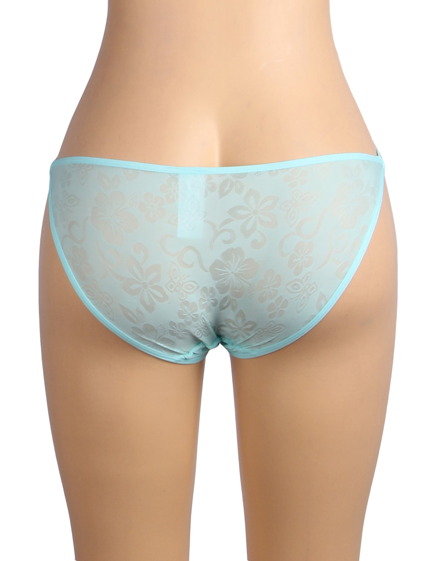 Blue Lace Straps Sexy Women Panties