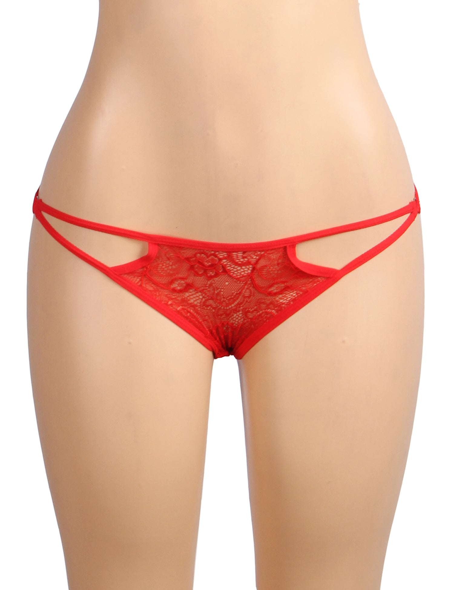 Red Lace Straps Sexy Women Panties