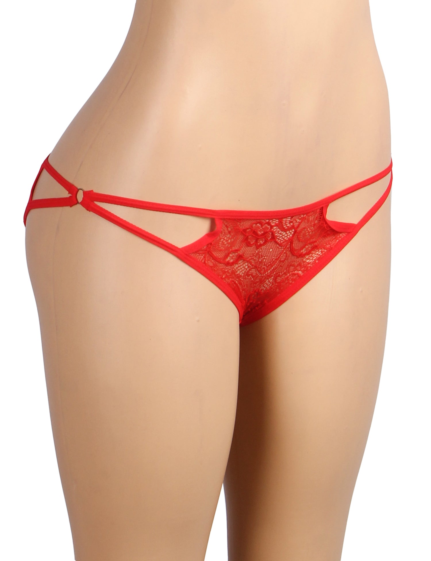 Red Lace Straps Sexy Women Panties