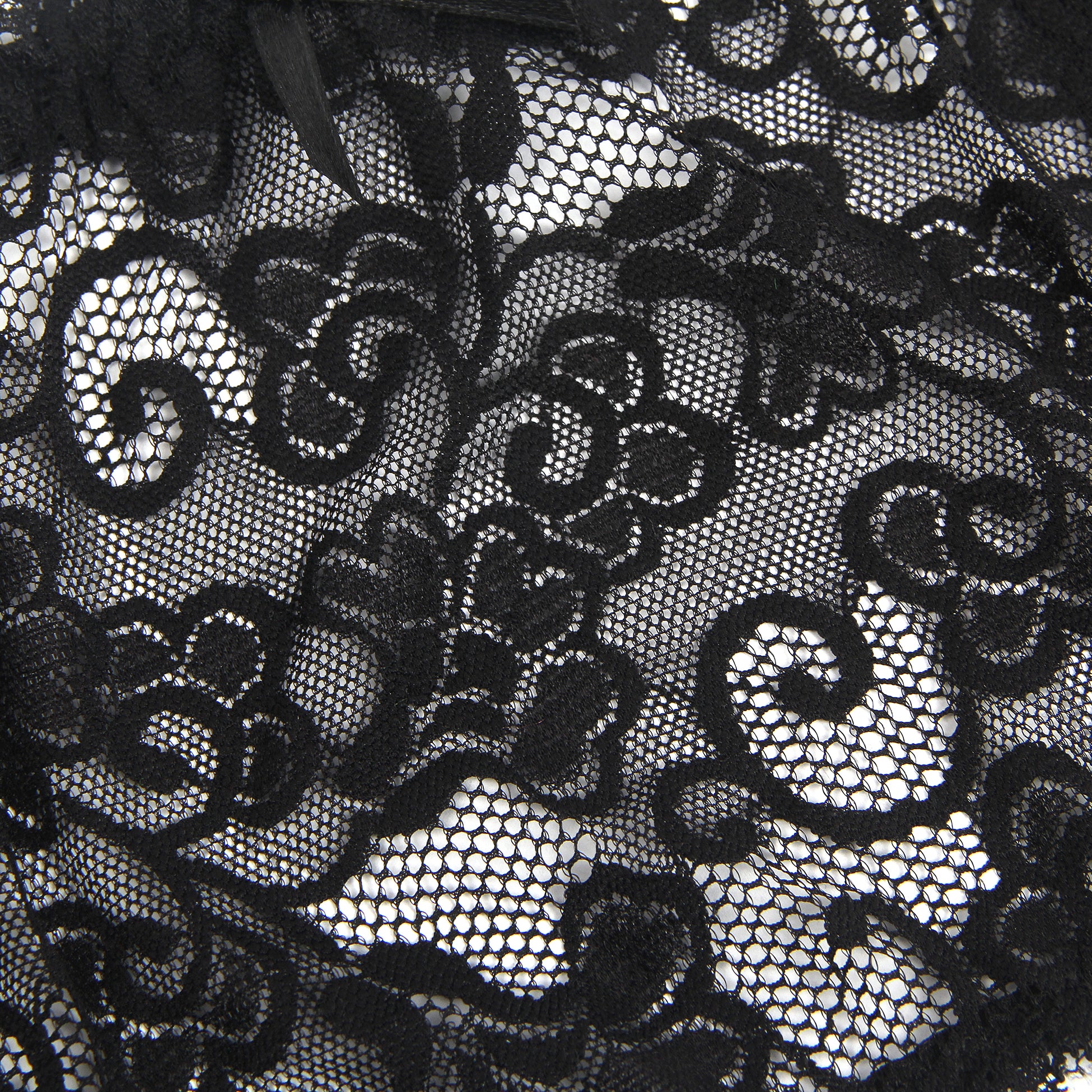 Black Sexy Lace Garter Belt With Metal Buckles