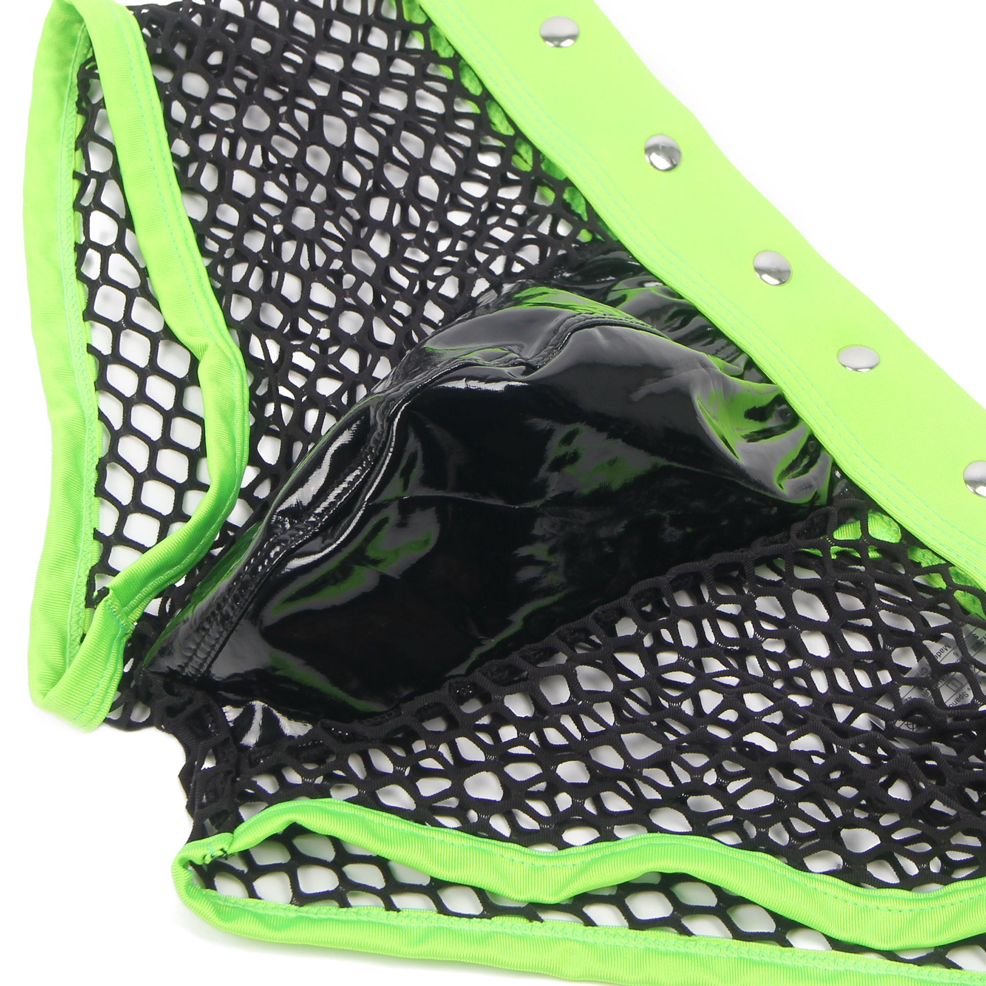 Green Men Sexy Fishnet See Through Lingerie Set