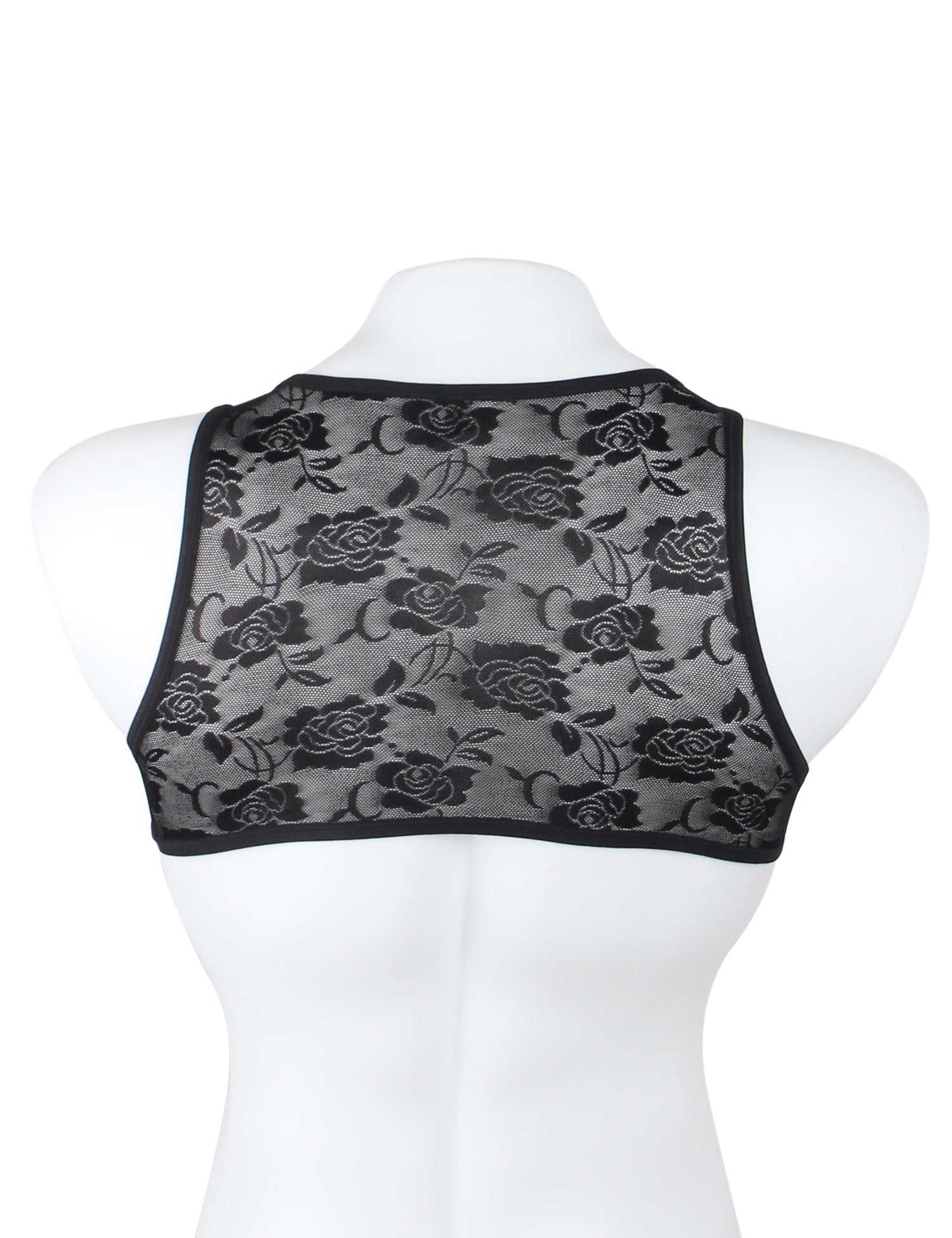 Black Men Sexy Lace Lingerie Top