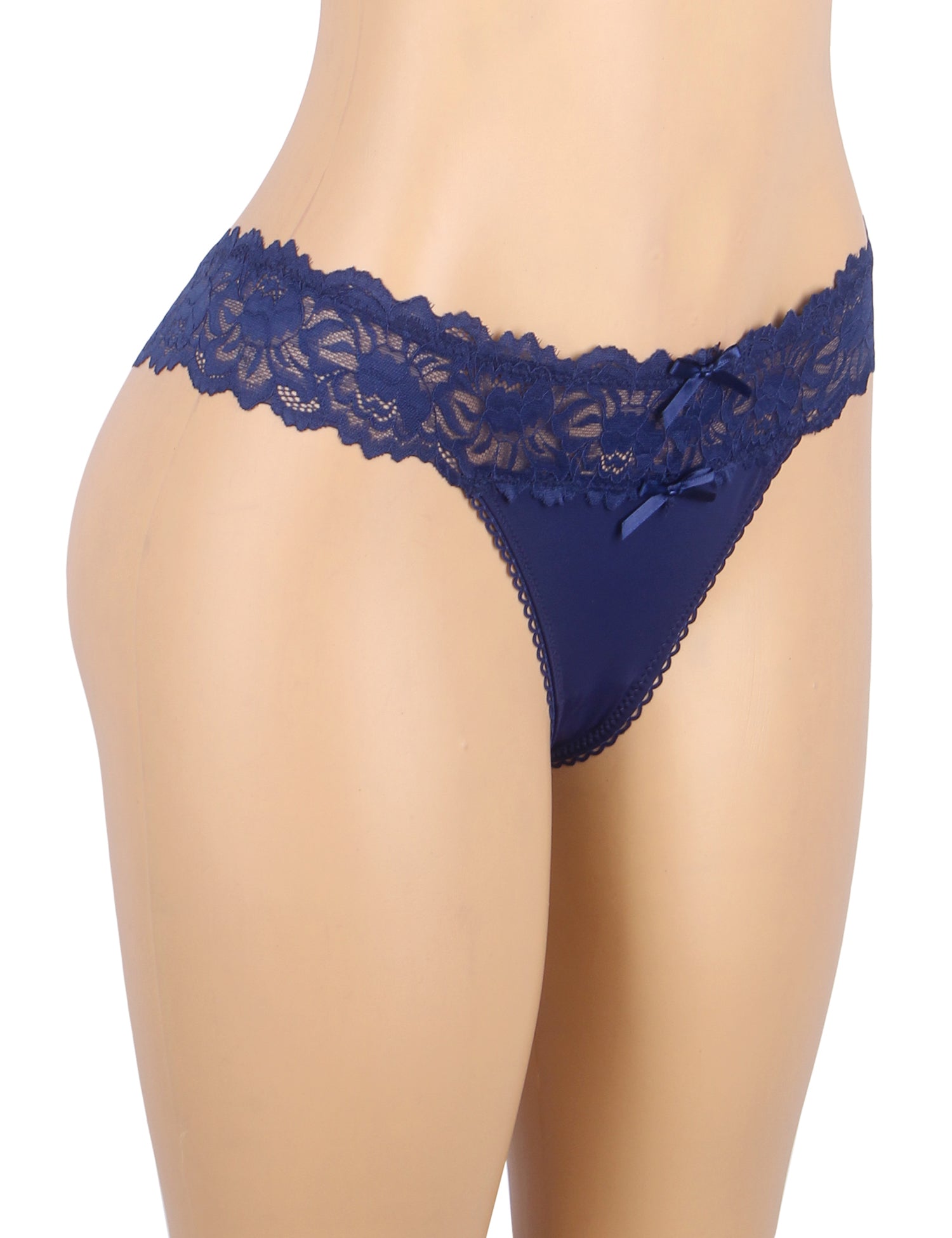 High Quality Blue Sexy Floral Lace Panty