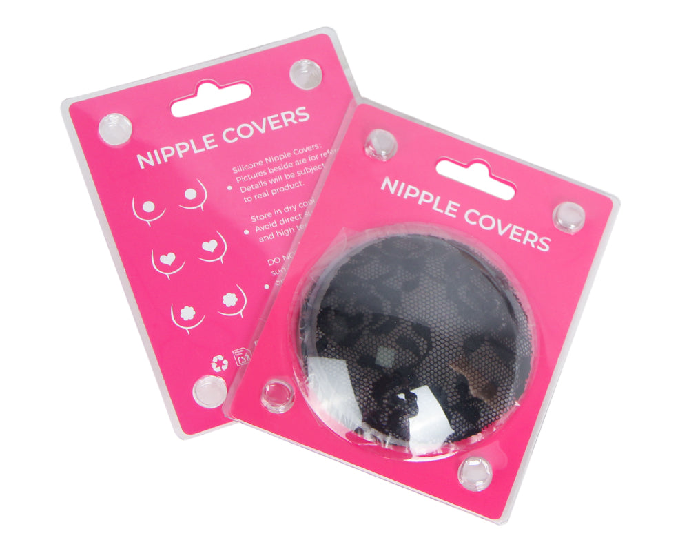 Black Silicone Lace Nipple Covers