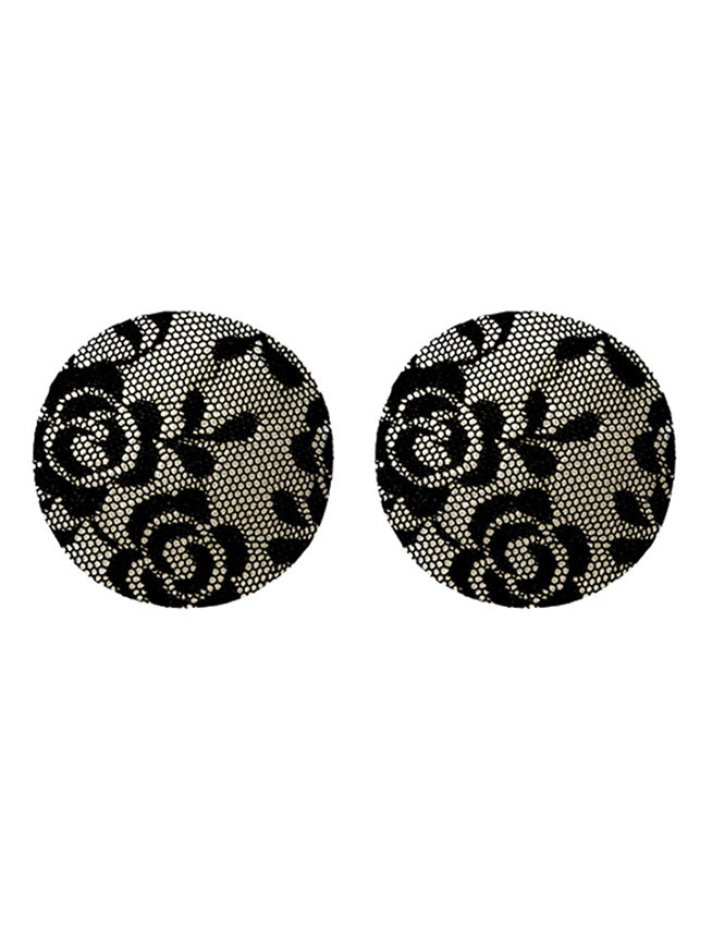 Black Silicone Lace Nipple Covers
