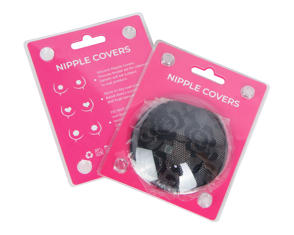 Black Color Silicone Lace Lifting Nipple Covers