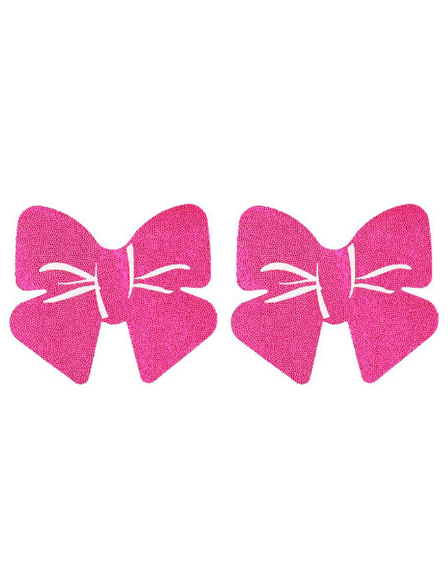 Rose Polka Dot Bow Nipple Covers
