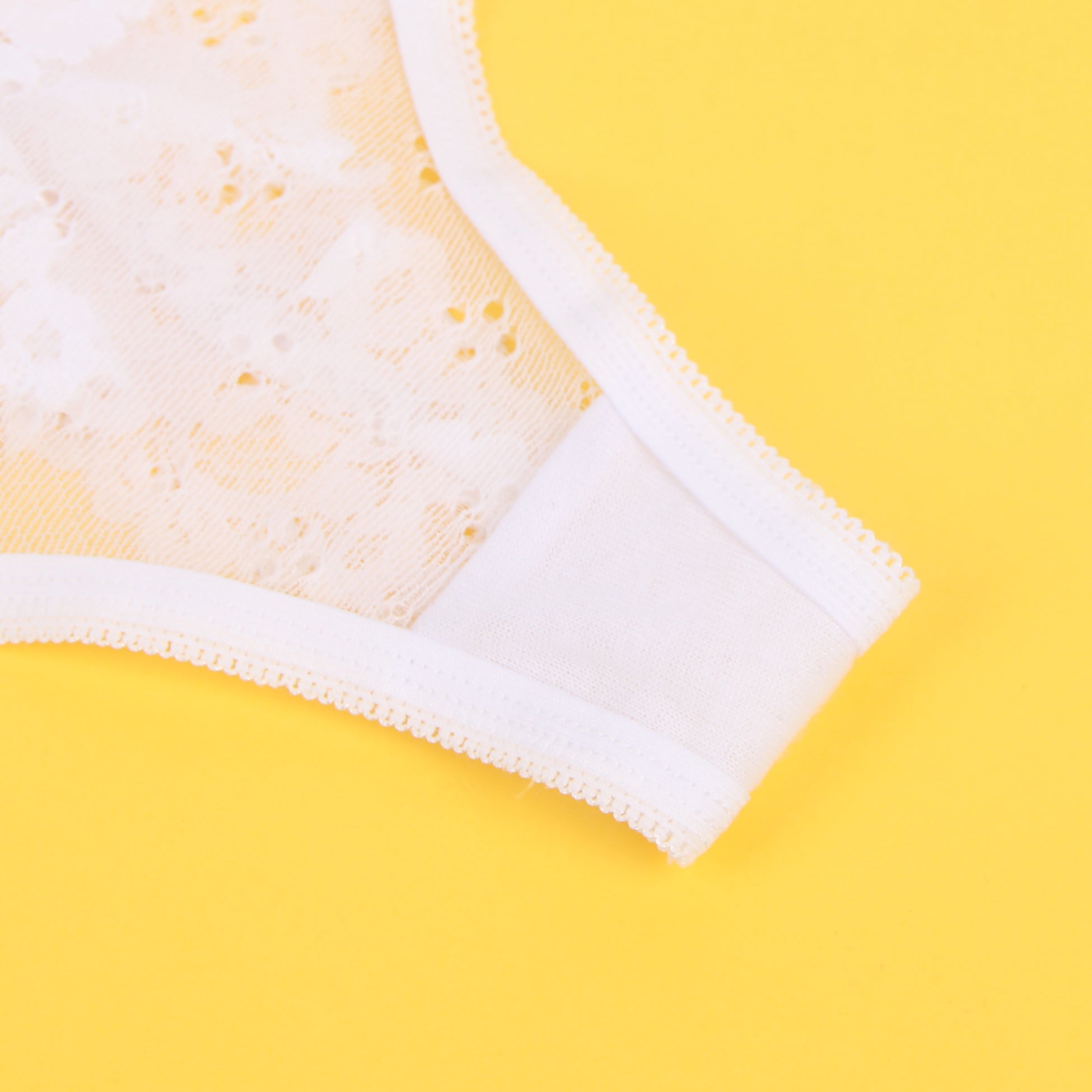 White Sexy Floral Lace Panty