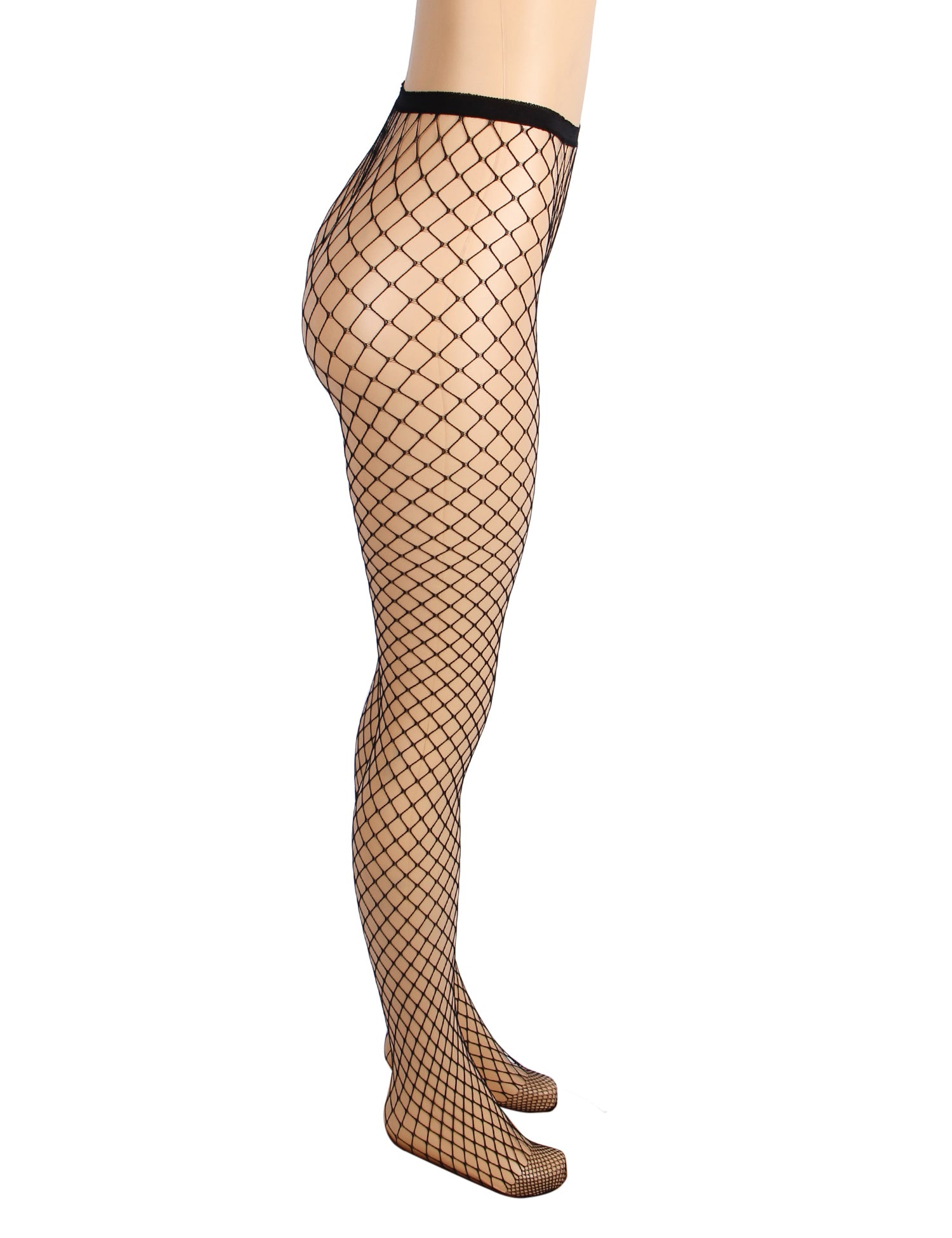 Black Sexy Medium Large Mesh Fishnet Pantyhose