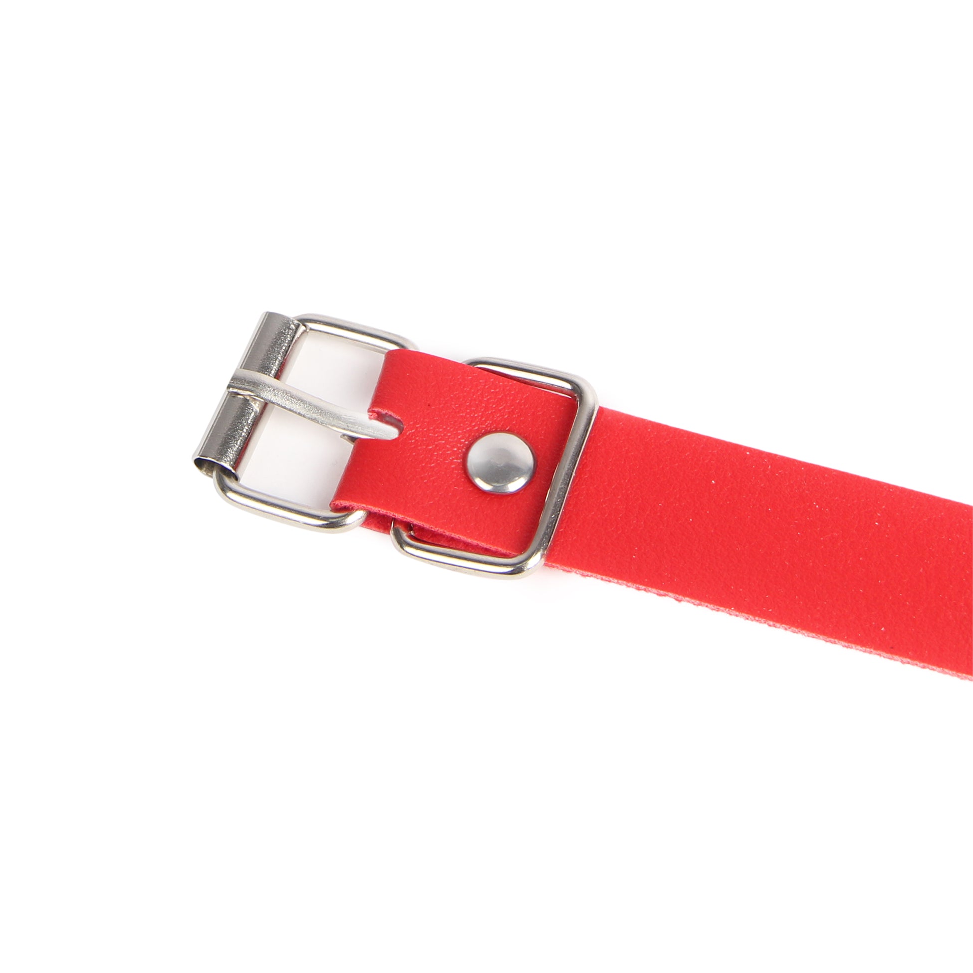 Red leather BDSM Breathable Mouth Gag