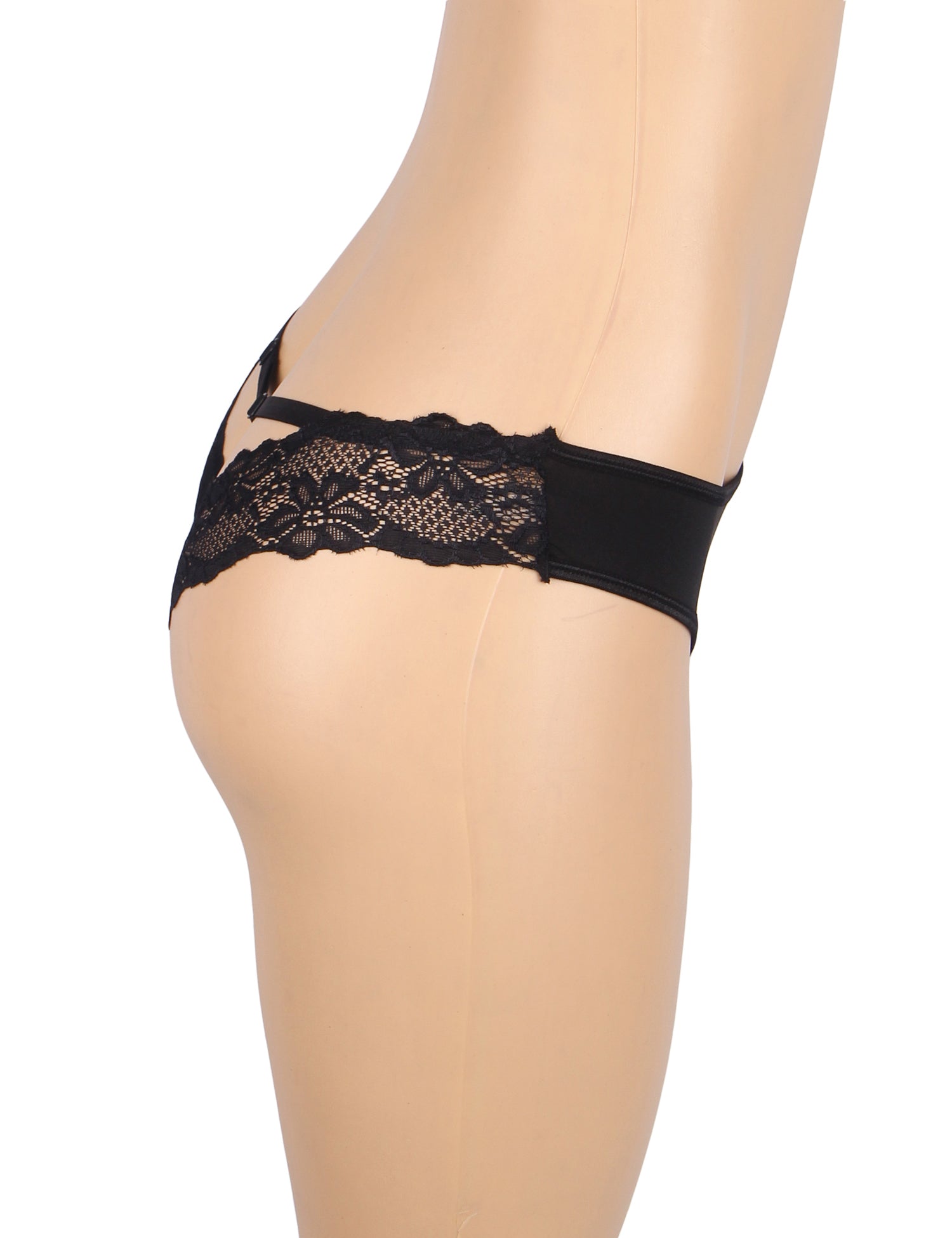 Black Sexy Lace Hollow Out Panty