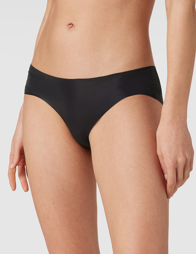 Black Sexy Ice Silk Wavy Edge Seamless Panty