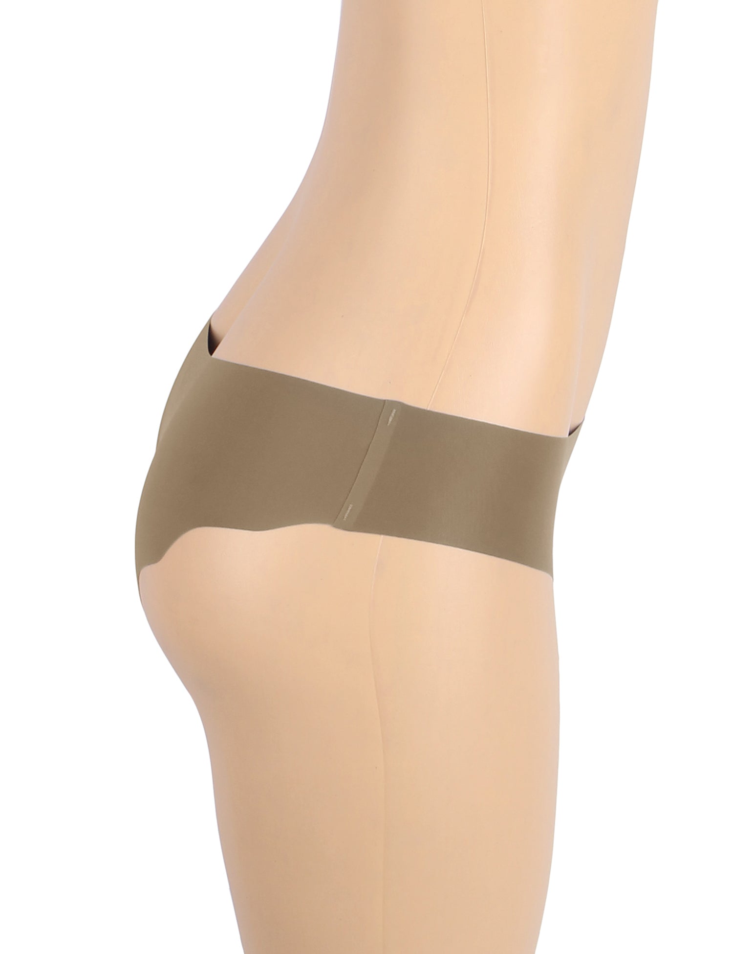 Brown Sexy Ice Silk Wavy Edge Seamless Panty
