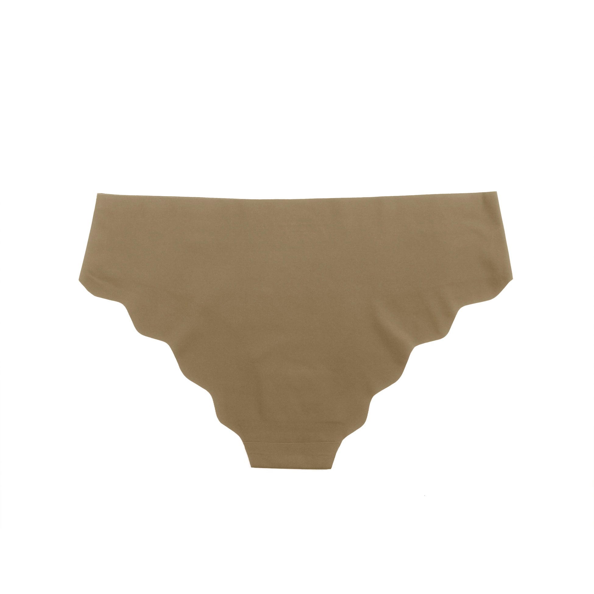 Brown Sexy Ice Silk Wavy Edge Seamless Panty