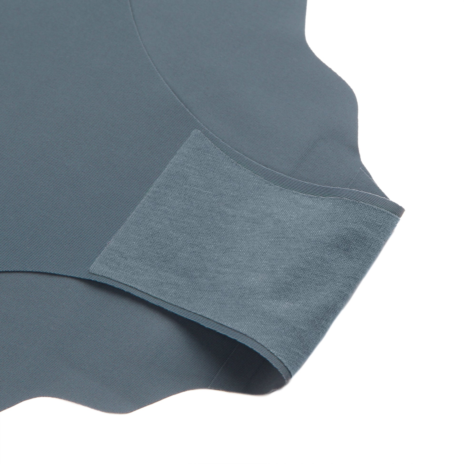 Blue Sexy Ice Silk Wavy Edge Seamless Panty