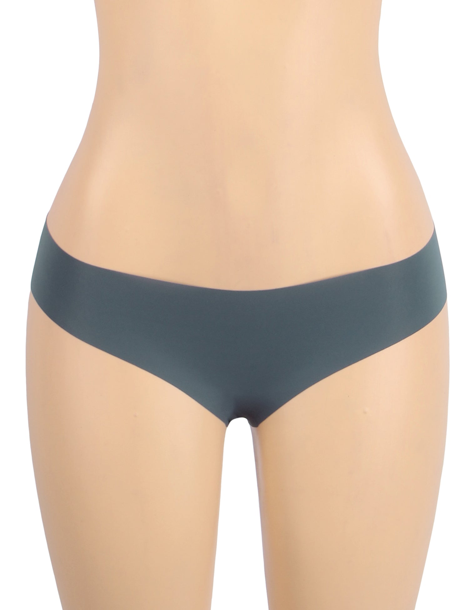 Blue Sexy Ice Silk Wavy Edge Seamless Panty