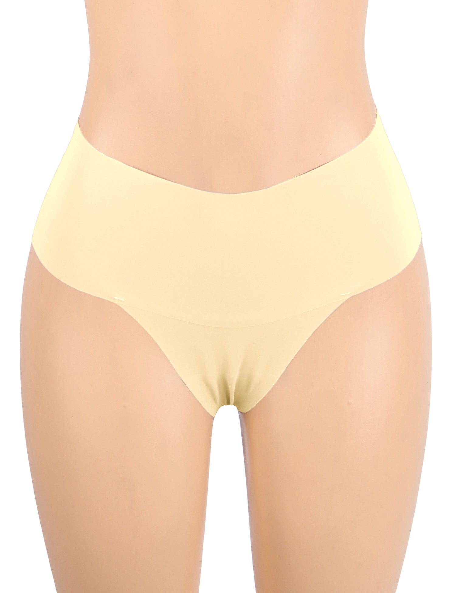 Nude Sexy Ice Silk High Waist Seamless Panty