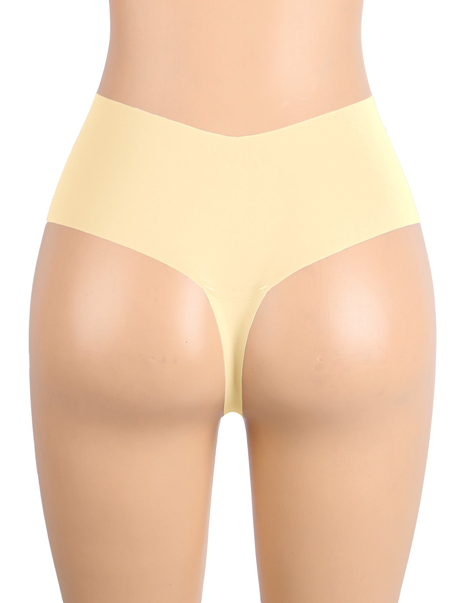 Nude Sexy Ice Silk High Waist Seamless Panty