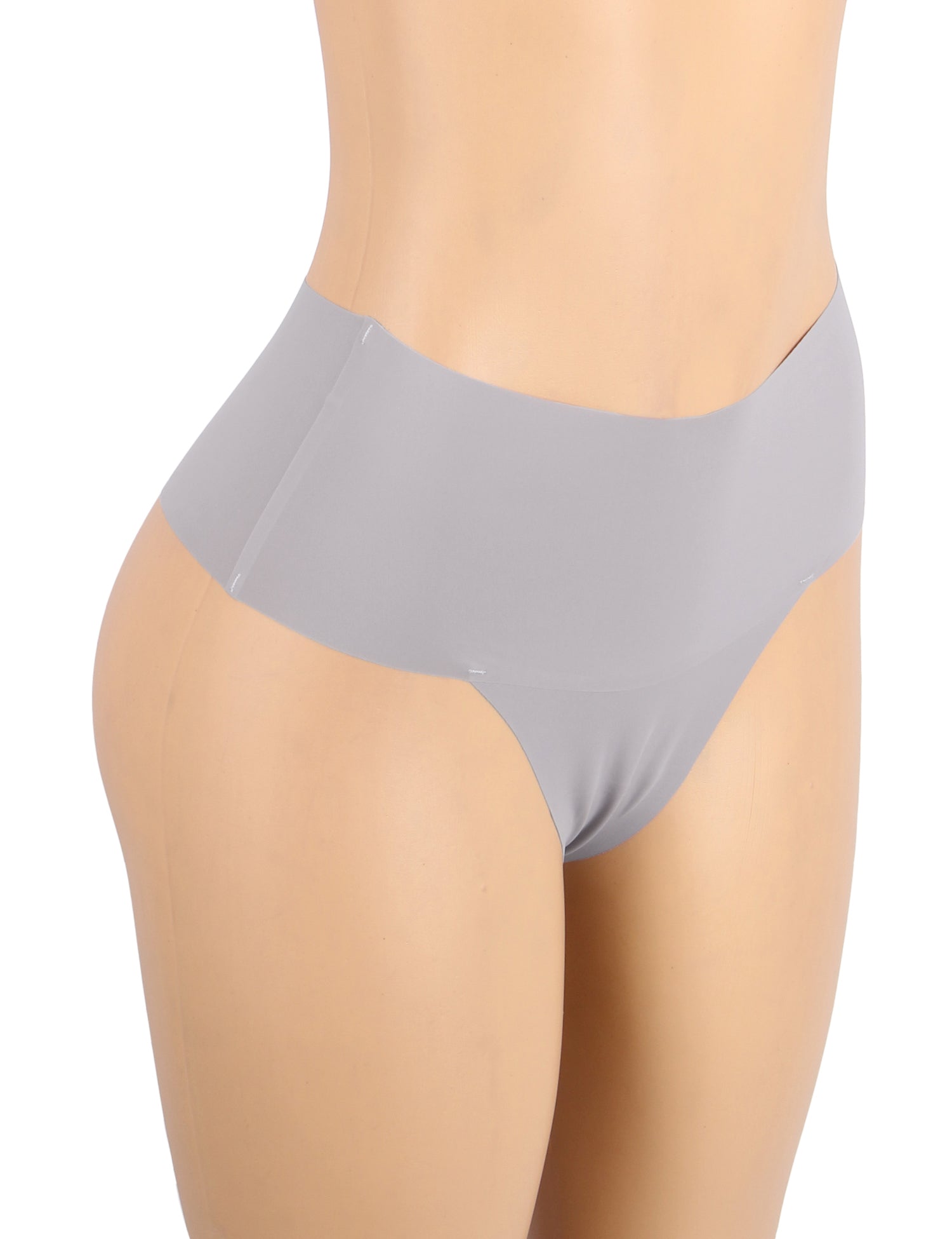 Purple Sexy Ice Silk High Waist Seamless Panty