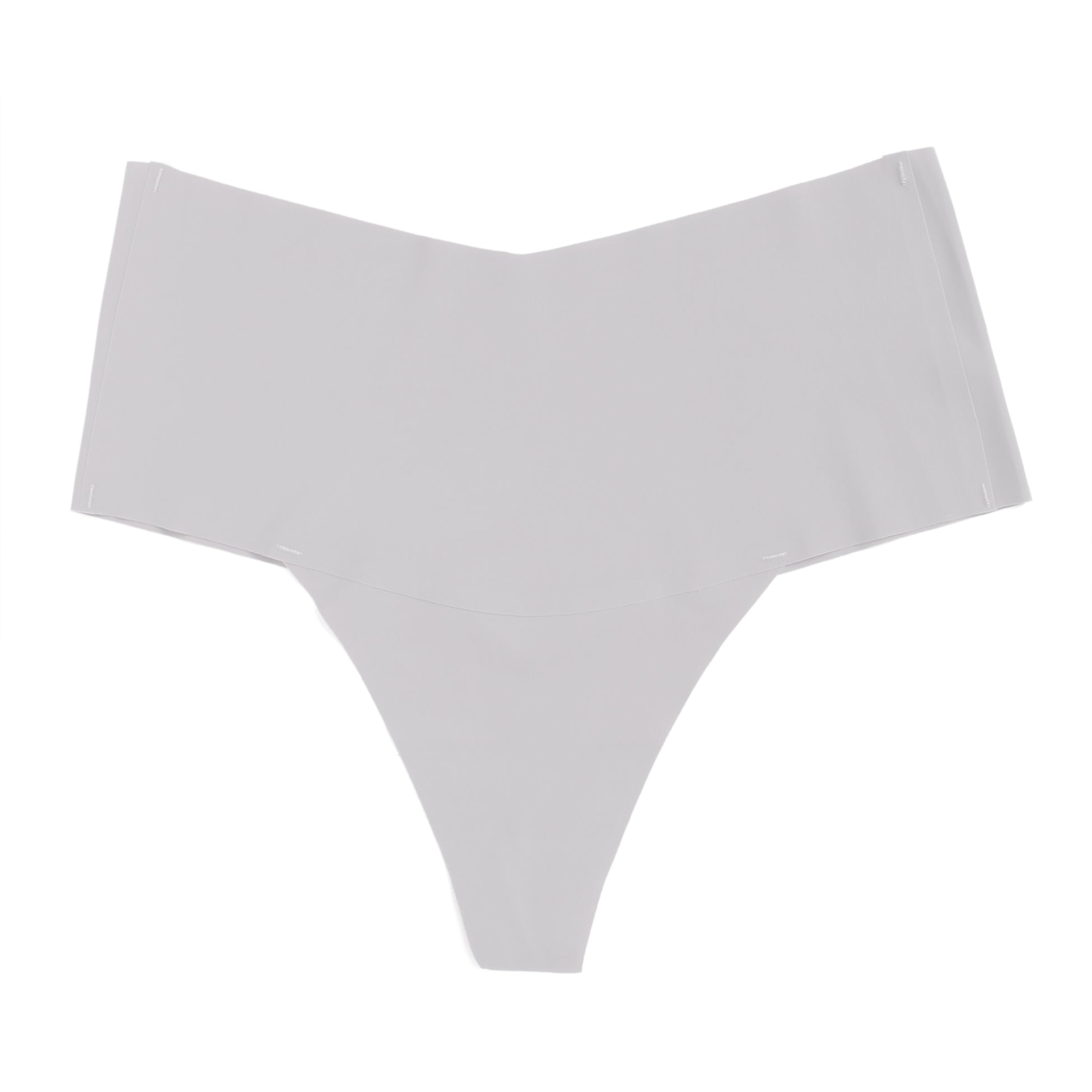 Purple Sexy Ice Silk High Waist Seamless Panty