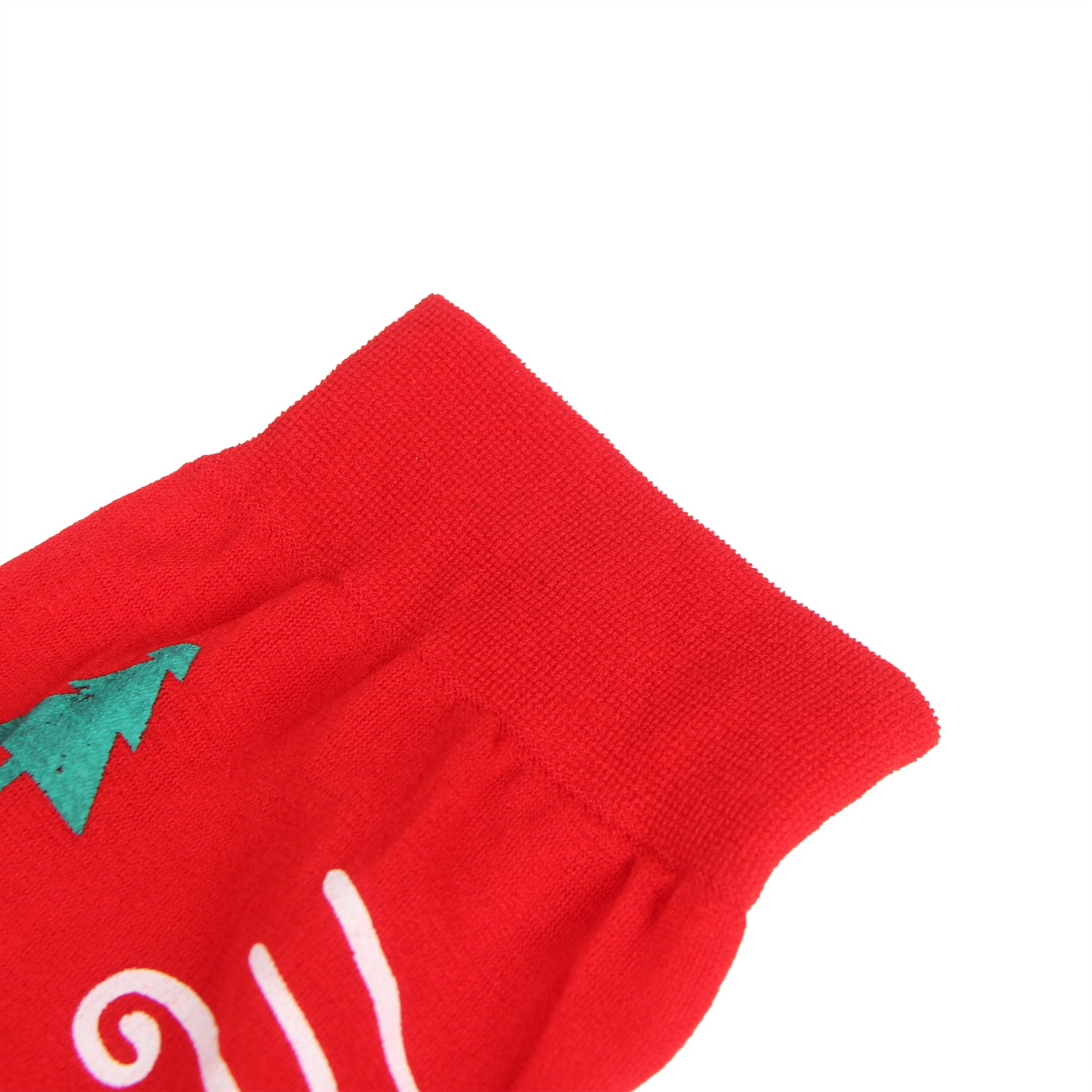 Red Christmas Print Mesh stockings