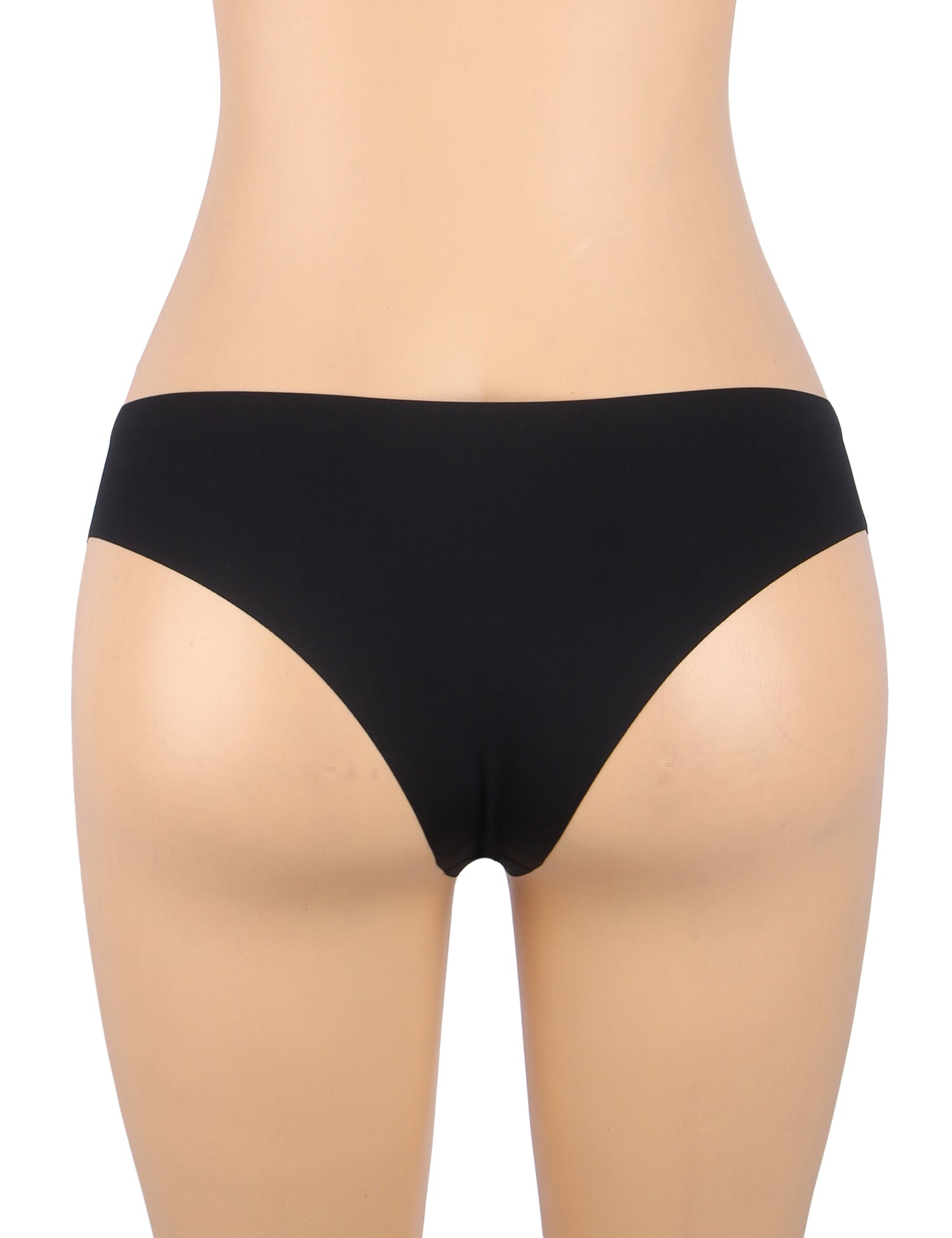 Black Sexy Ice Silk Low Waist Seamless Panty