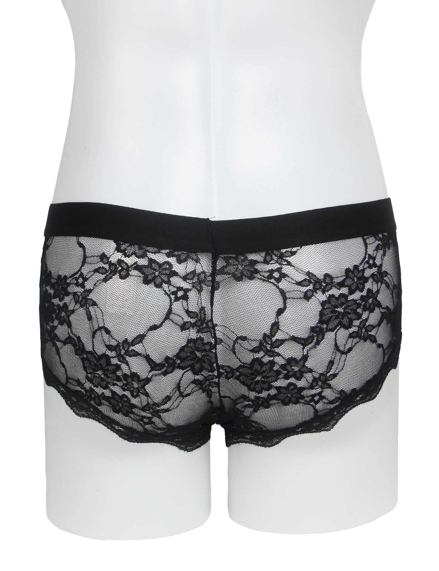 Black Sexy Lace See Through Men Underwear