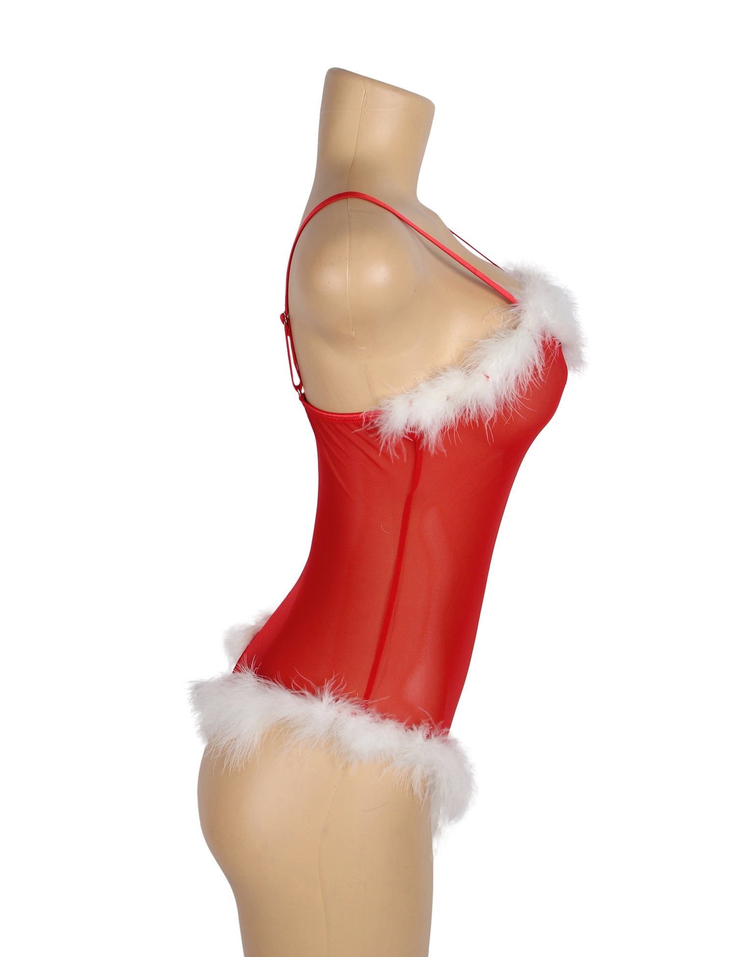 Christmas Sexy Lingerie Furry Temptation Passion Perspective Suit Clothes