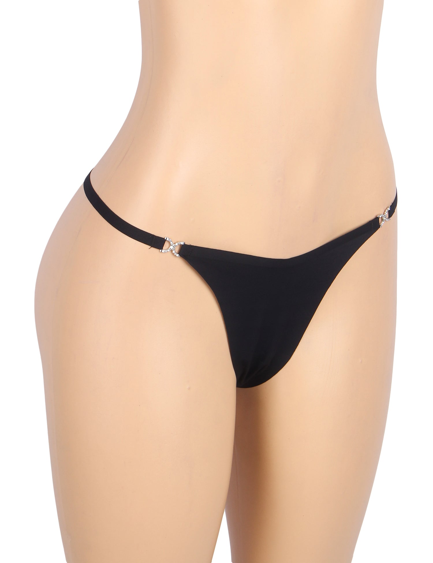 Black Sexy Swimsuit Cloth Rhinestone Seamless Panty