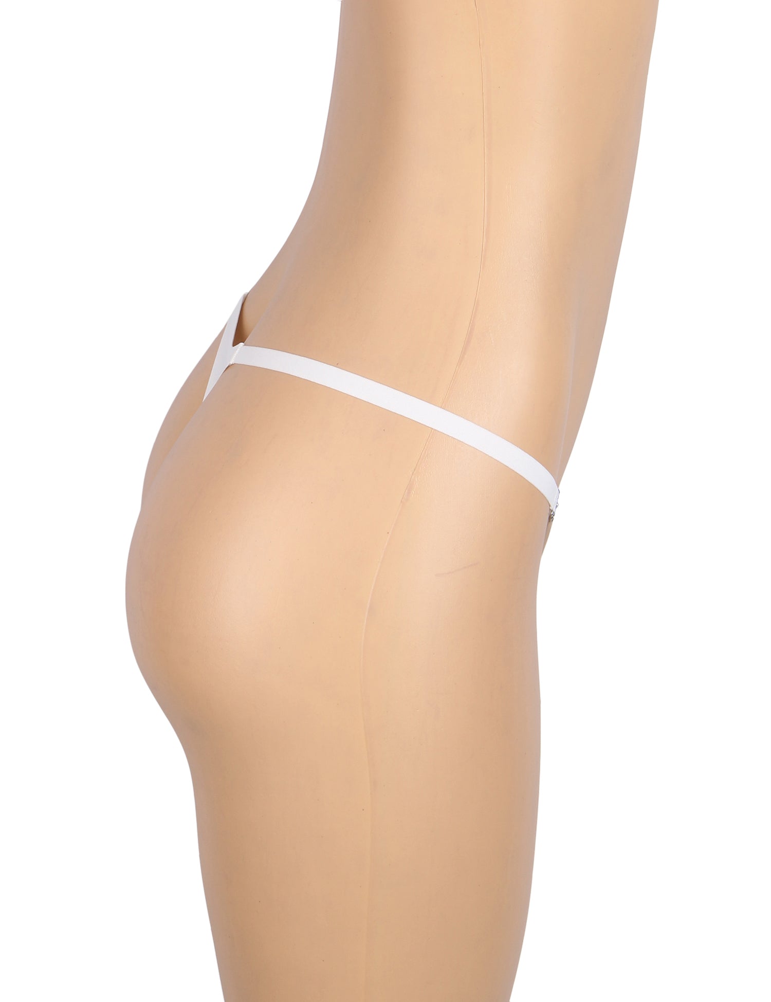 White Sexy Swimsuit Cloth Rhinestone Seamless Panty