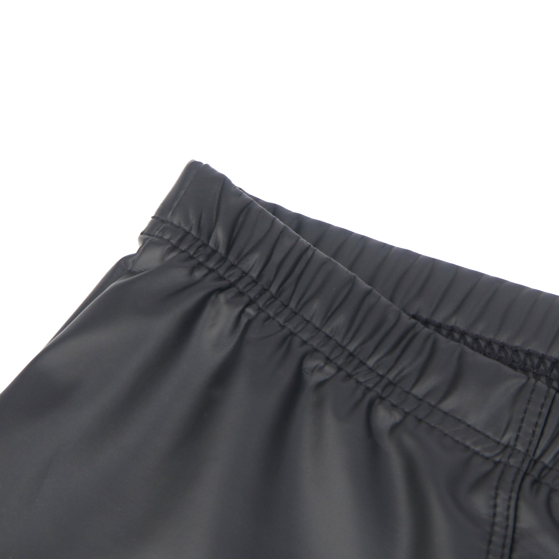 Black Sexy PU Leather Open Crotch  Men Boxer