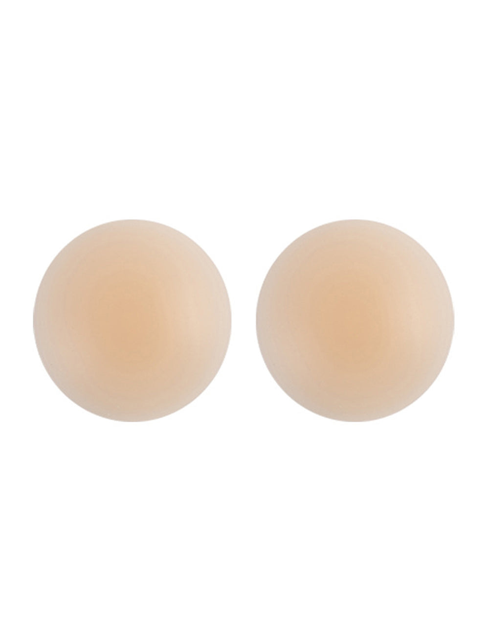 Skin Color Round No Glue Self Adhesive Silicone Nipple Pasties