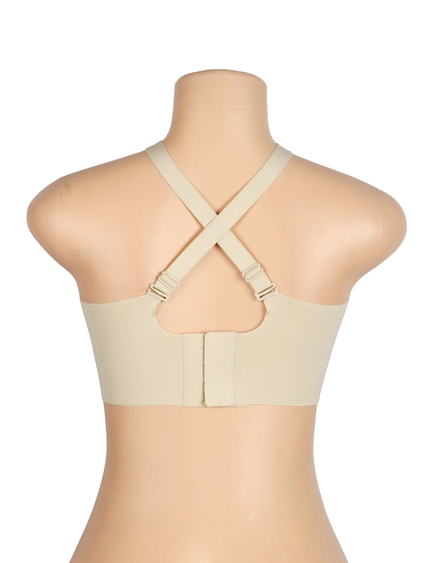 Nude Sexy Swim Cloth Mesh Jelly Strips Soft Support Seamless Bra