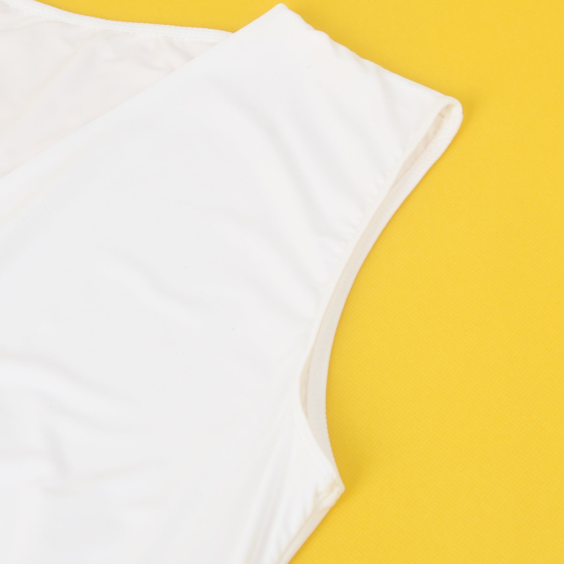 White Sexy Swim Cloth Deep V Neck Sleeveless Open Crotch Bodysuit