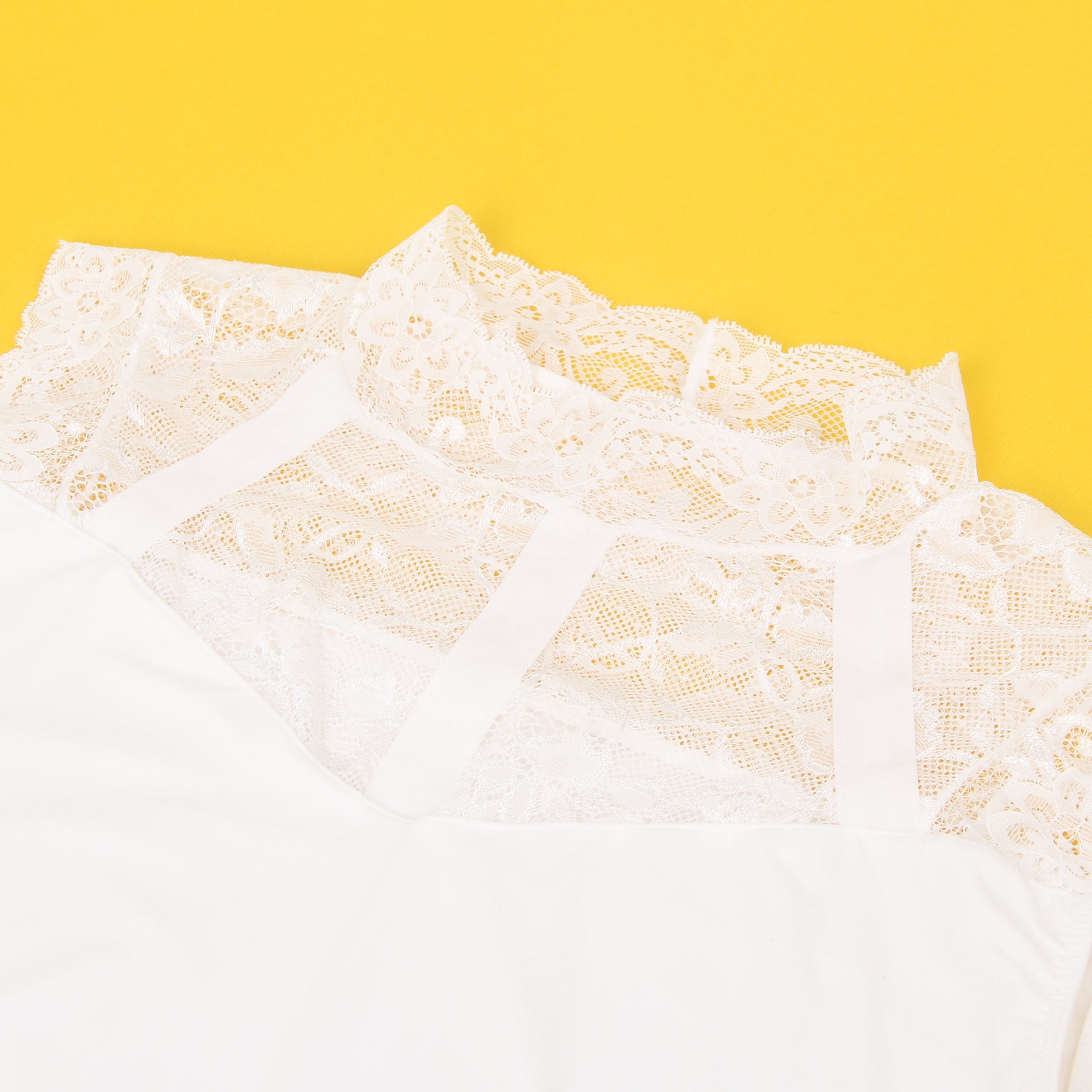 White Sexy Swim Cloth Lace Sleeveless Open Crotch Bodysuit