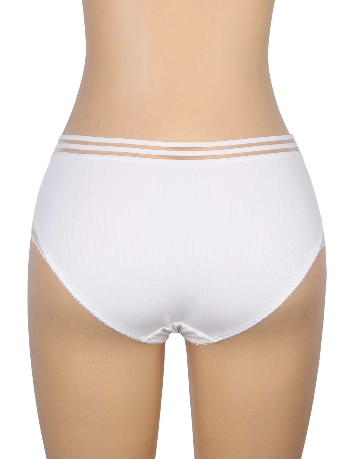 White Sexy Striped Cloth Lace Women Underwear