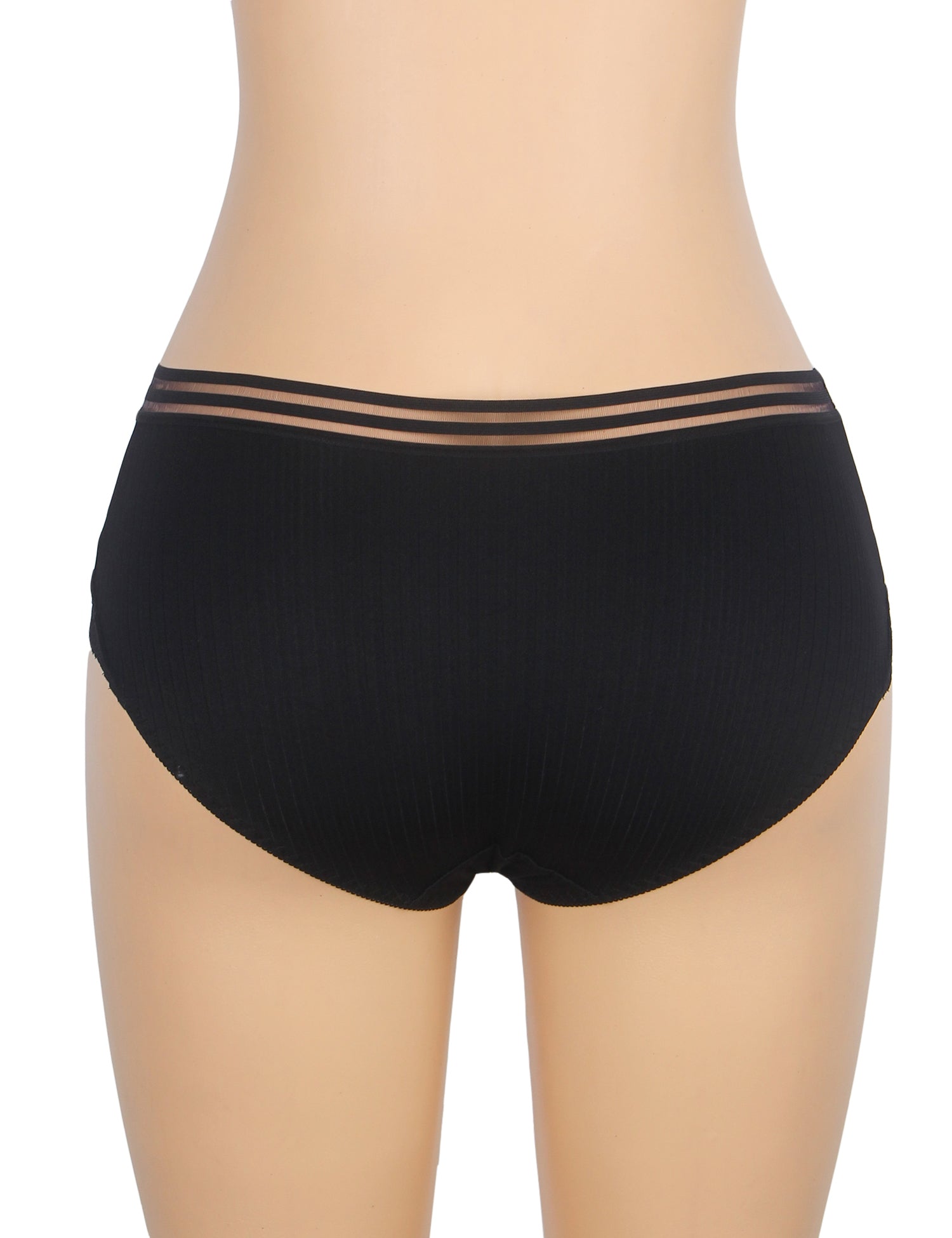 Black Sexy Striped Cloth Lace Women Underwear