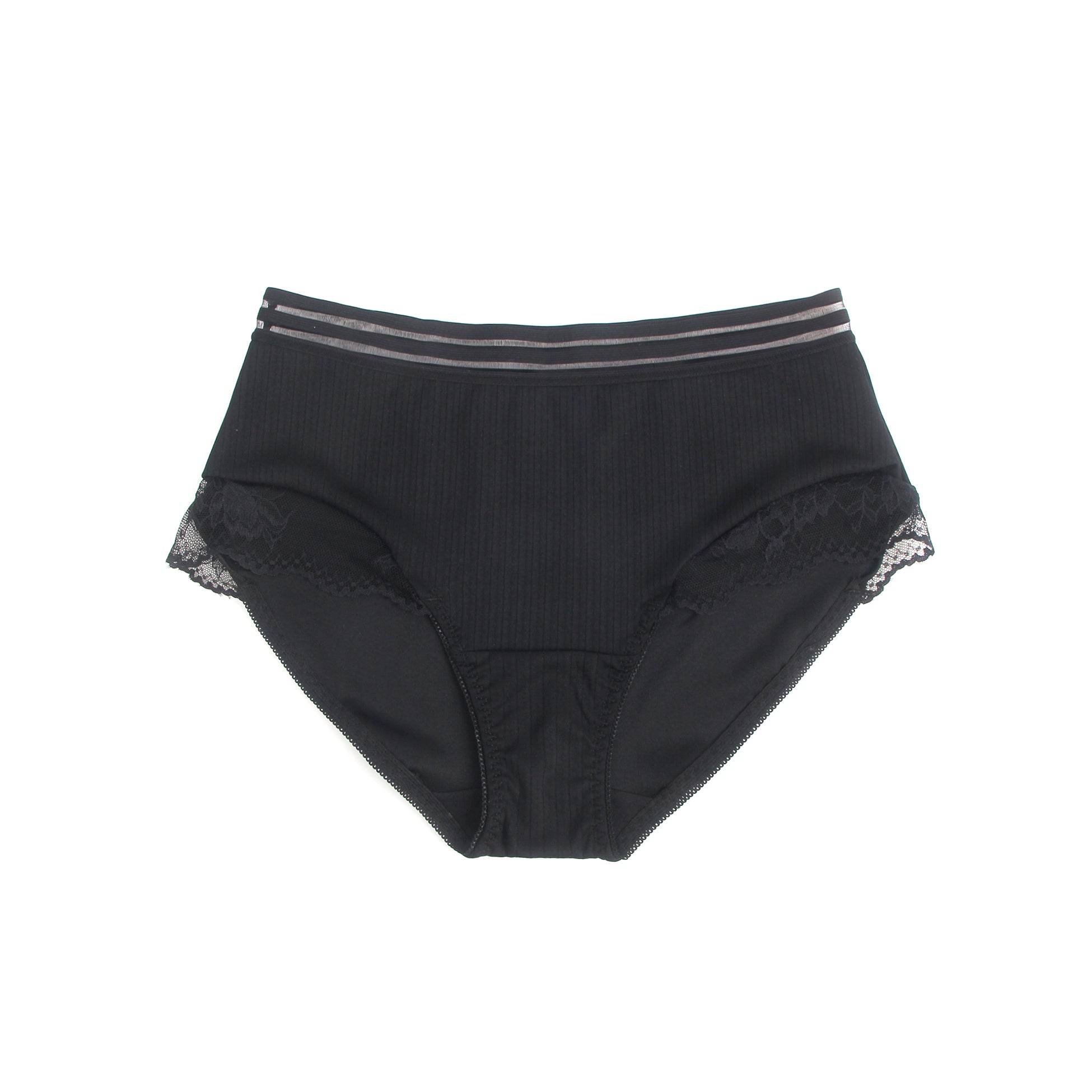 Black Sexy Striped Cloth Lace Women Underwear