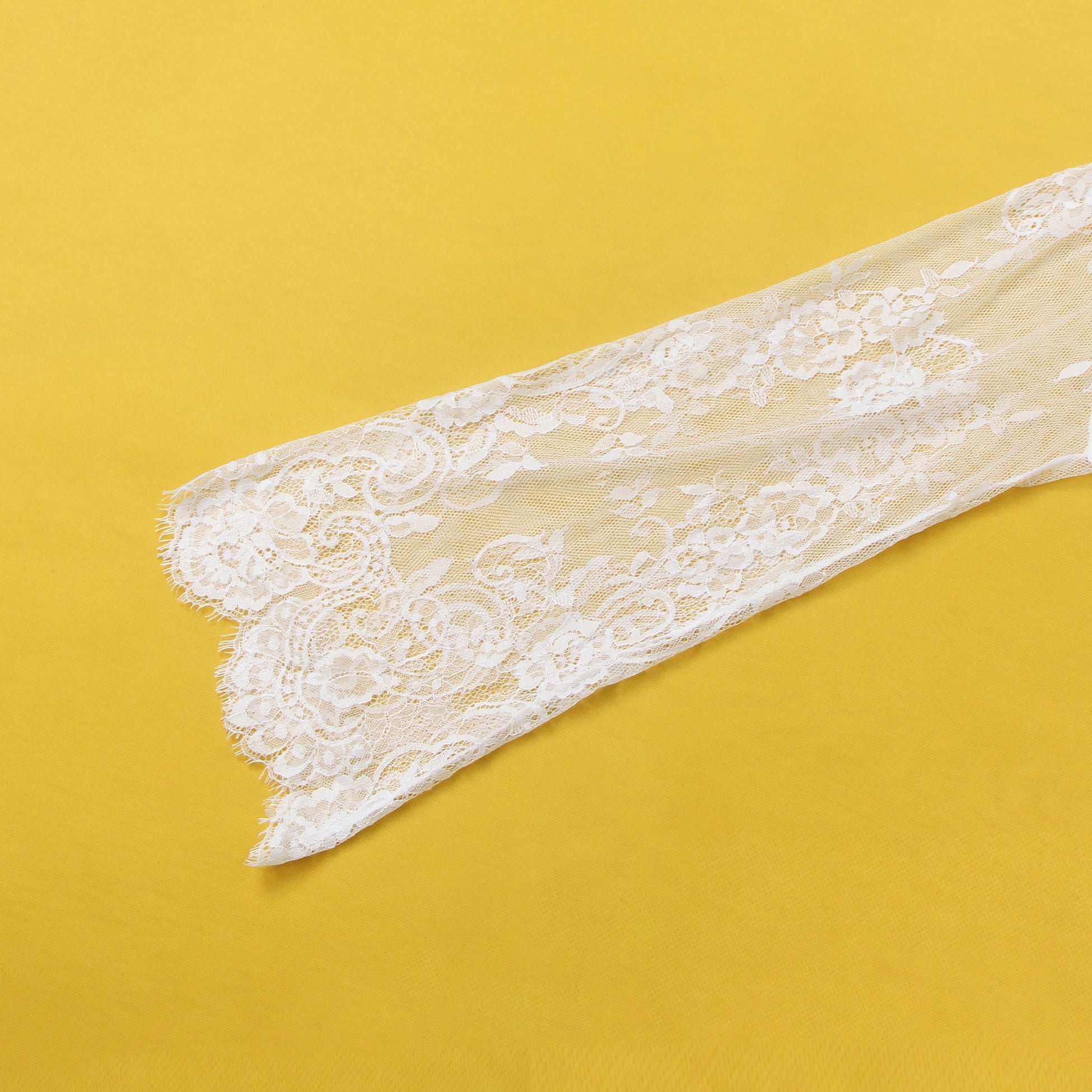 White Sexy Lace Satin Mesh Long Nightgown With Belt