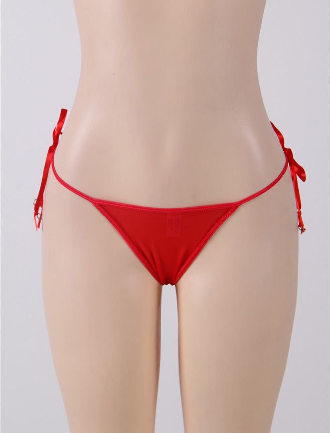 Red Sexy Embroidered & Beaded Lady Panty