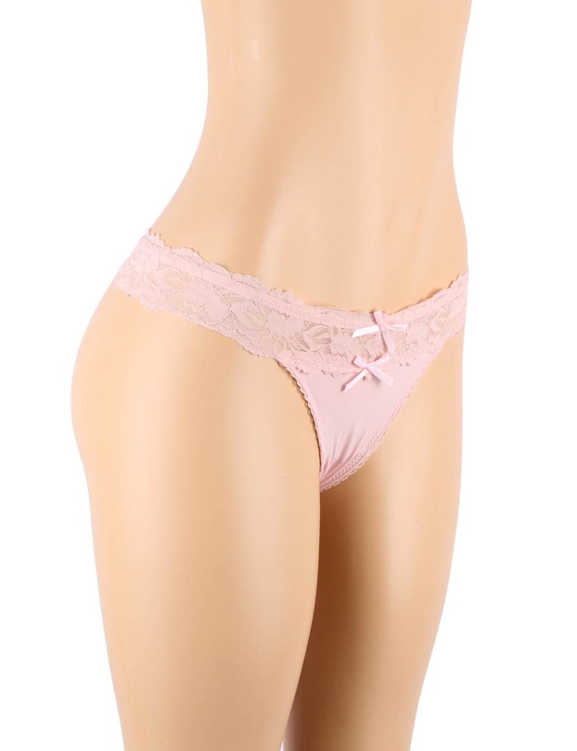 High Quality Pink Sexy Floral Lace Panty