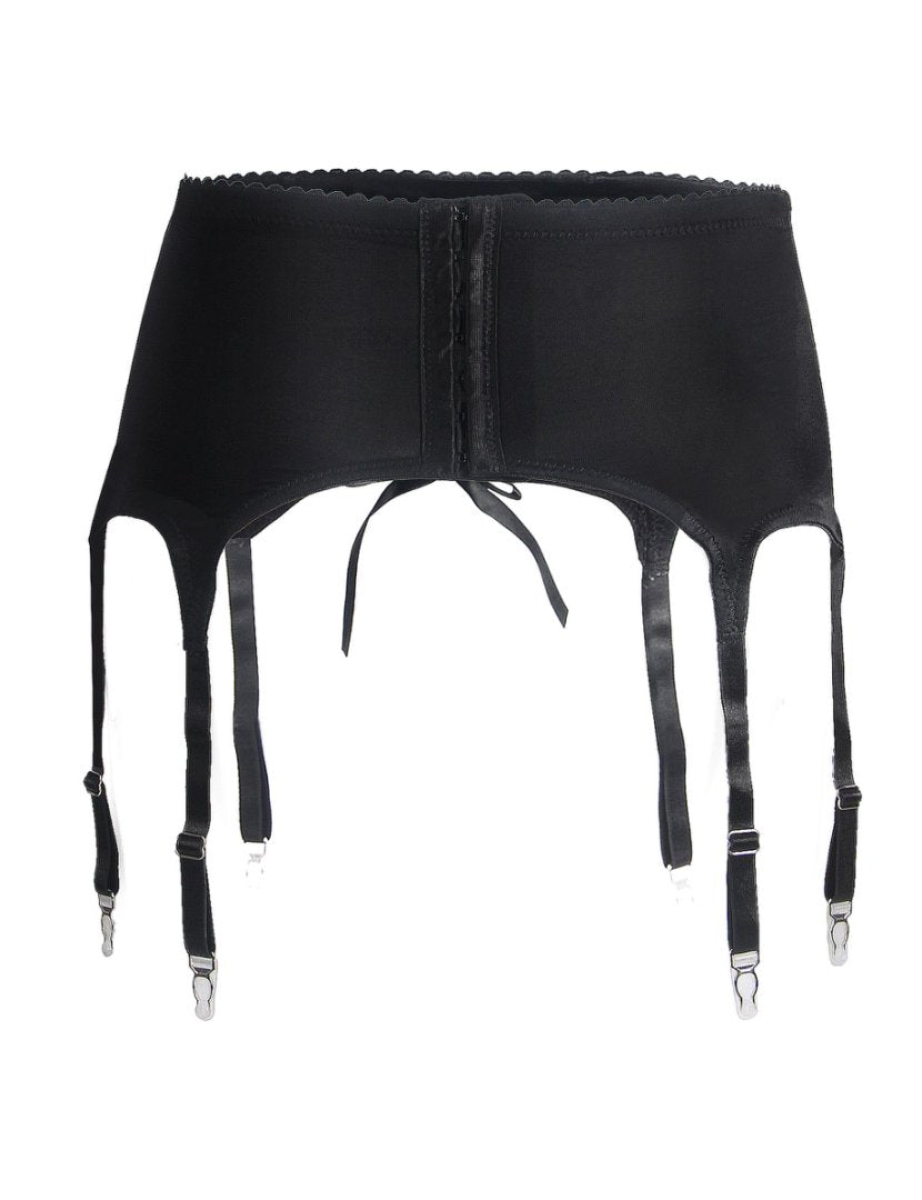 Black Swimming Cloth Lace Strap Men's Garter Panty