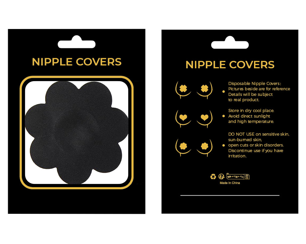 Wholesale Black Flower Nipple Cover