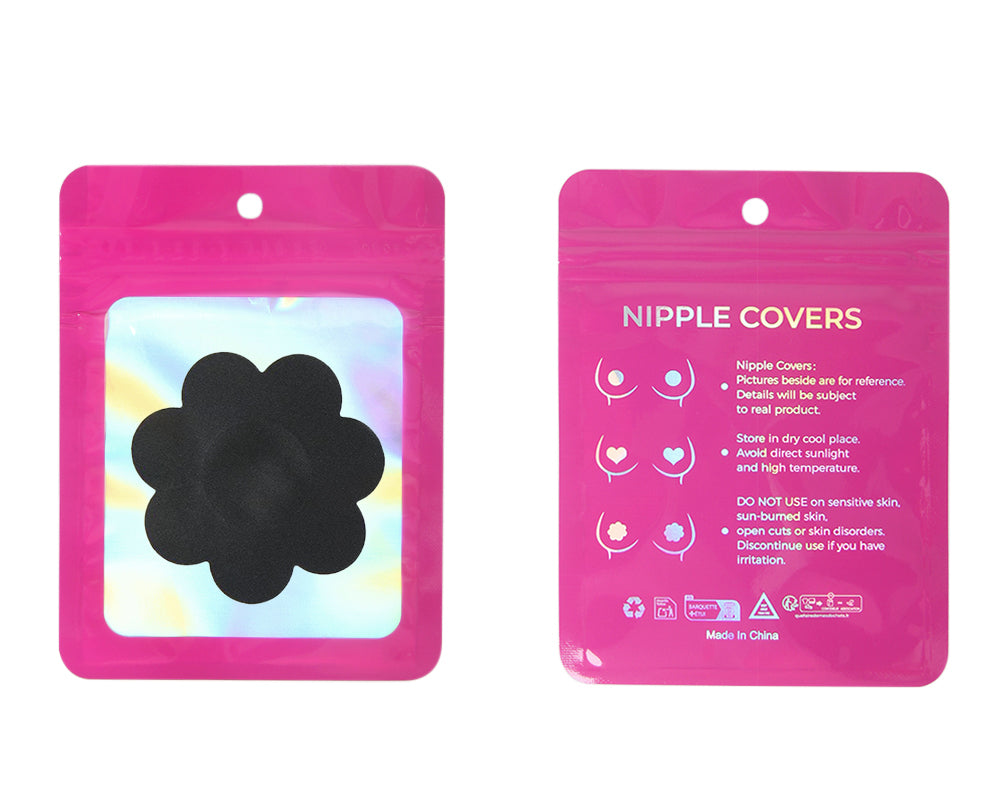 Wholesale Black Flower Nipple Cover