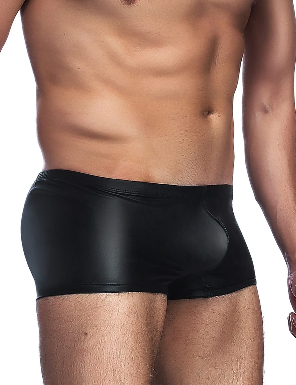 Black Leather Sexy Panty for Man
