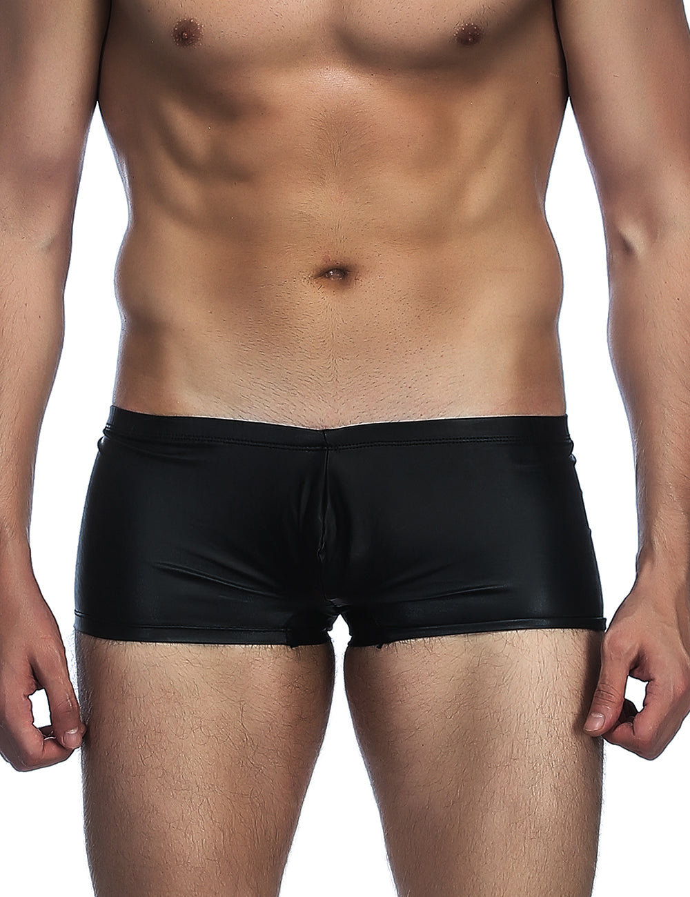 Black Leather Sexy Panty for Man