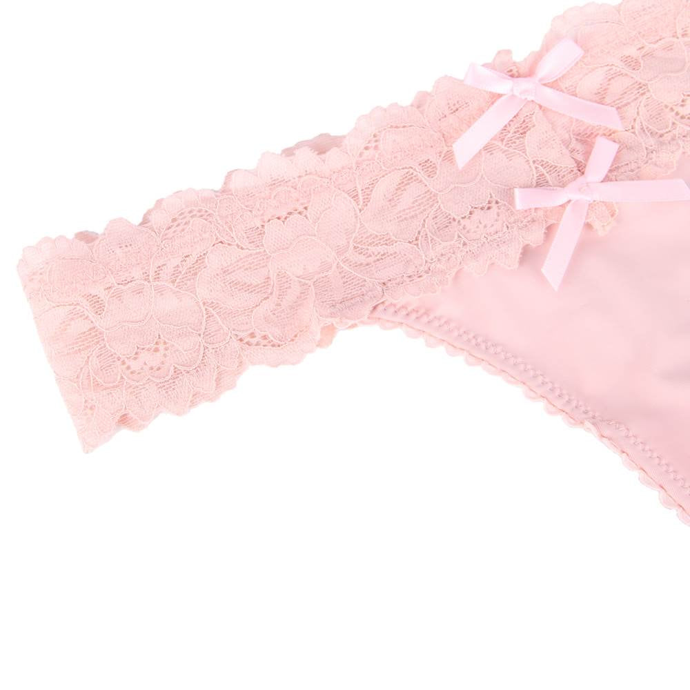 High Quality Pink Sexy Floral Lace Panty