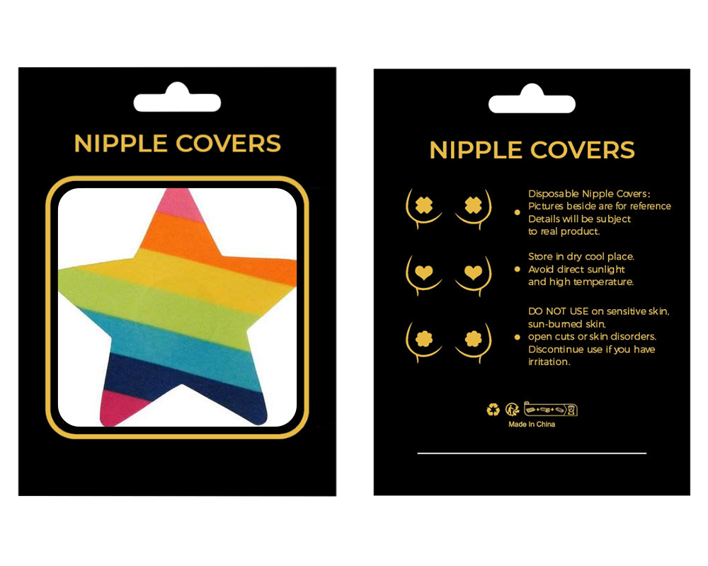 Rainbow Star Braless Nipple Cover