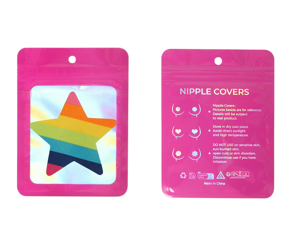 Rainbow Star Braless Nipple Cover